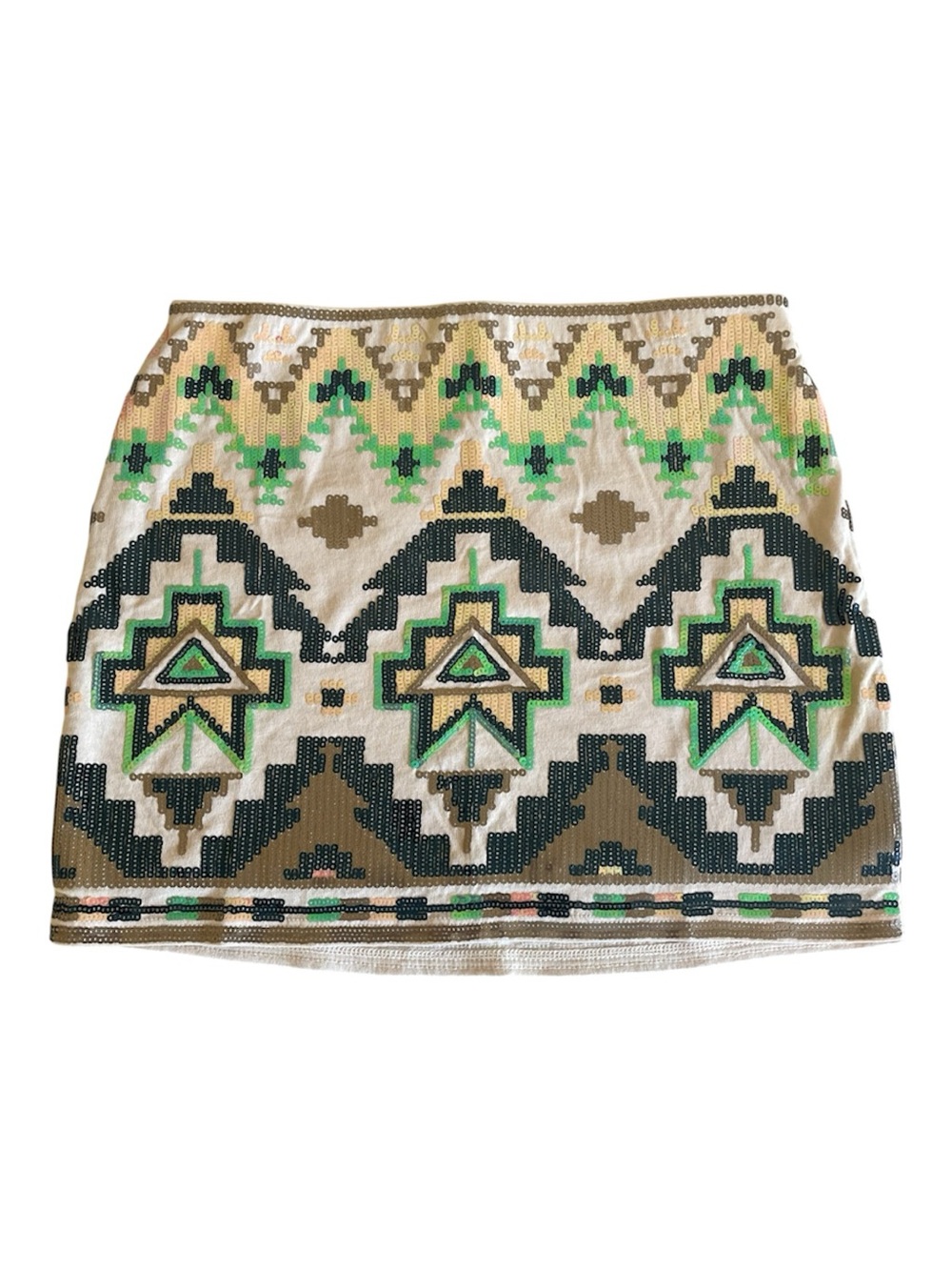 Shimmer & Shine
Express Beige Sequin Mini Skirt